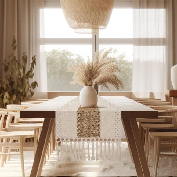 Boho Table Runner 12x72" inches - Picture 2 of 6